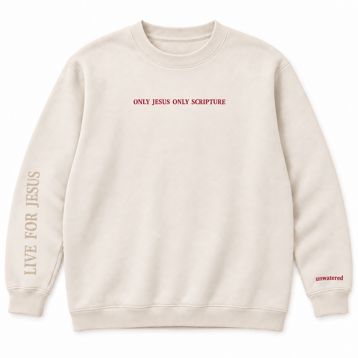 Jesus Is Not Optional — Cream Crewneck