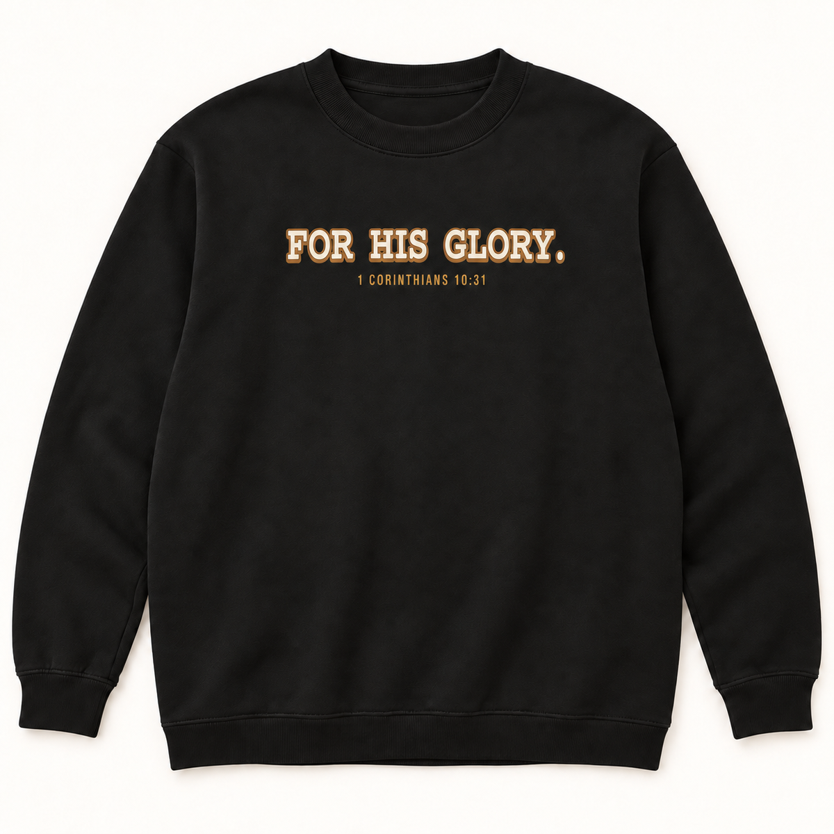 I Follow Jesus Christ — Black Crewneck